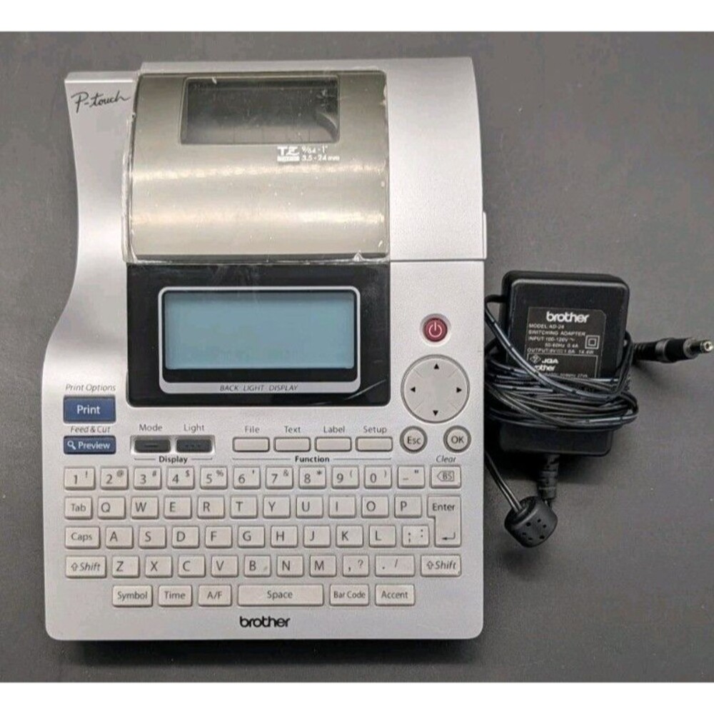 Brother P-Touch PT-2700 Thermal Printer-(W/ AC Adapter)-Tested Working